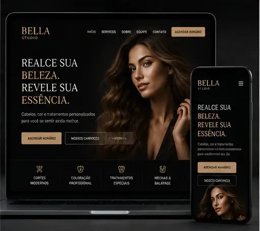 Projeto demonstrativo — Salão e estética