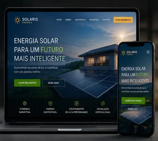 Projeto demonstrativo — Empresa de energia solar